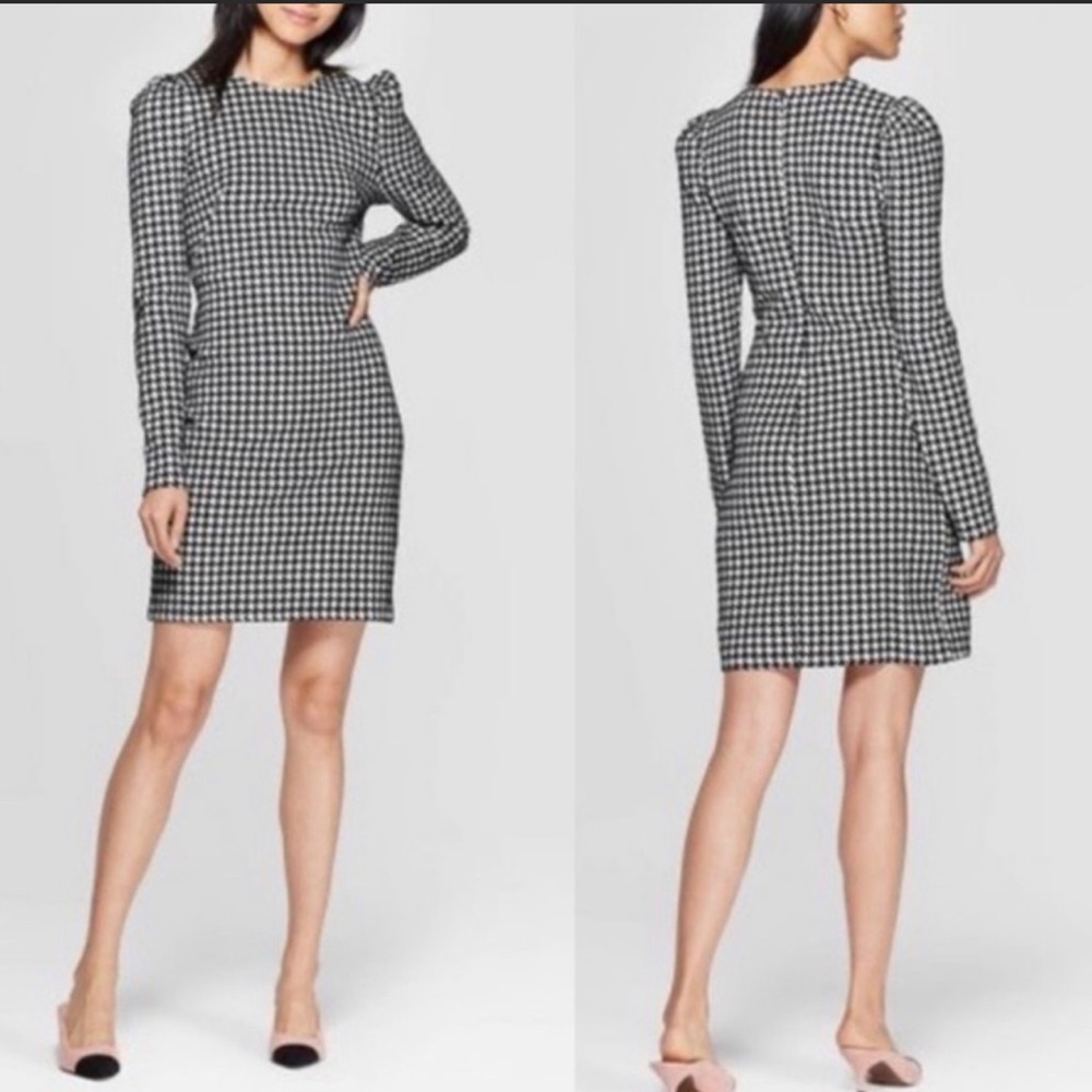 Who what wear houndstooth dress